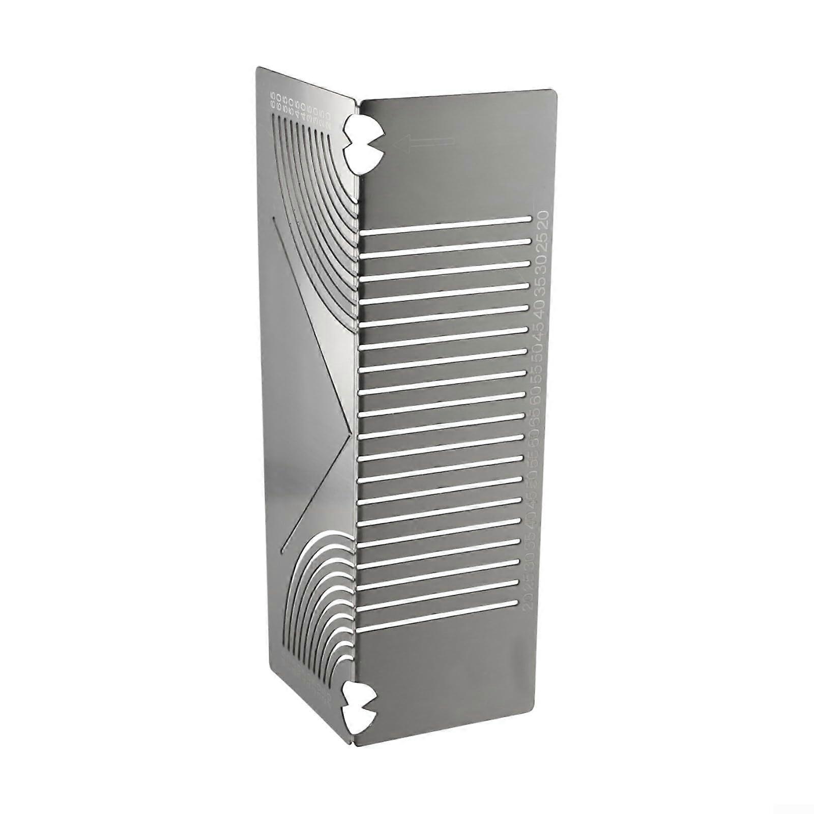 Square Tube Measuring Ruler with 45° Metal Angle Guide, Adjustable 0.792.56 in for Precise Marking