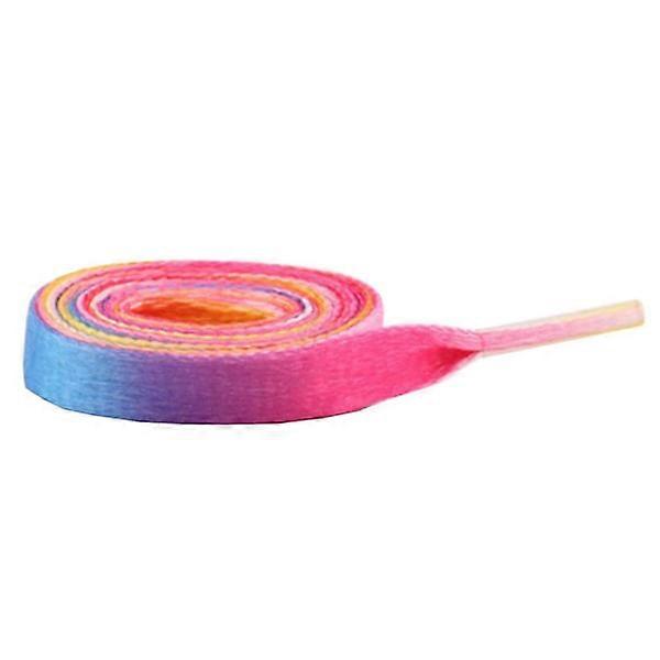 Shoelaces - Rainbow - Flat [110 cm] - Pink multicolor one size