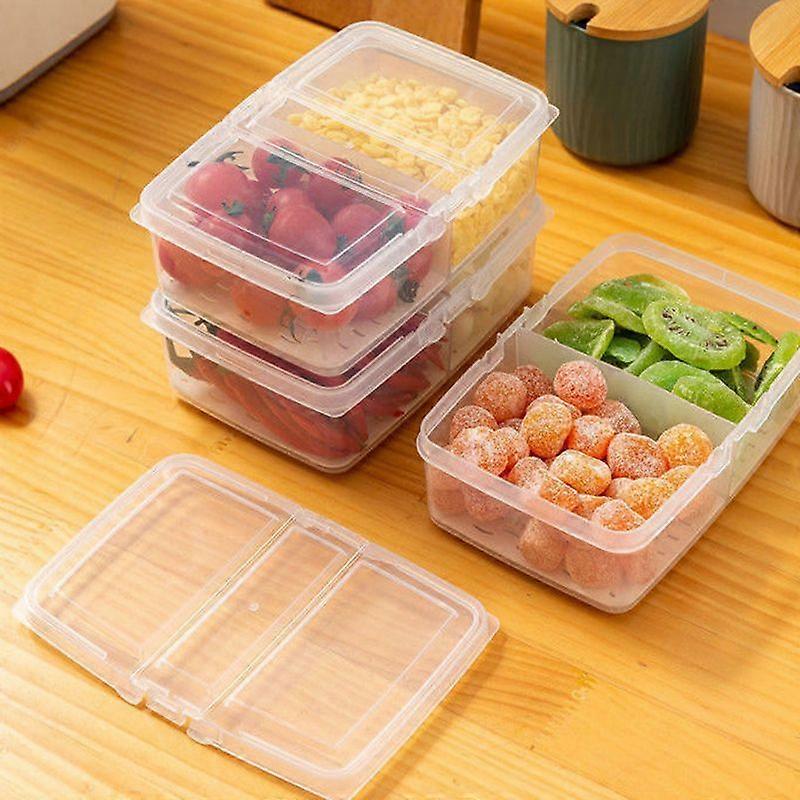Refrigerator Fresh-Keeping Box Fruit Vegetable Drain Crisper sealed Storage Box