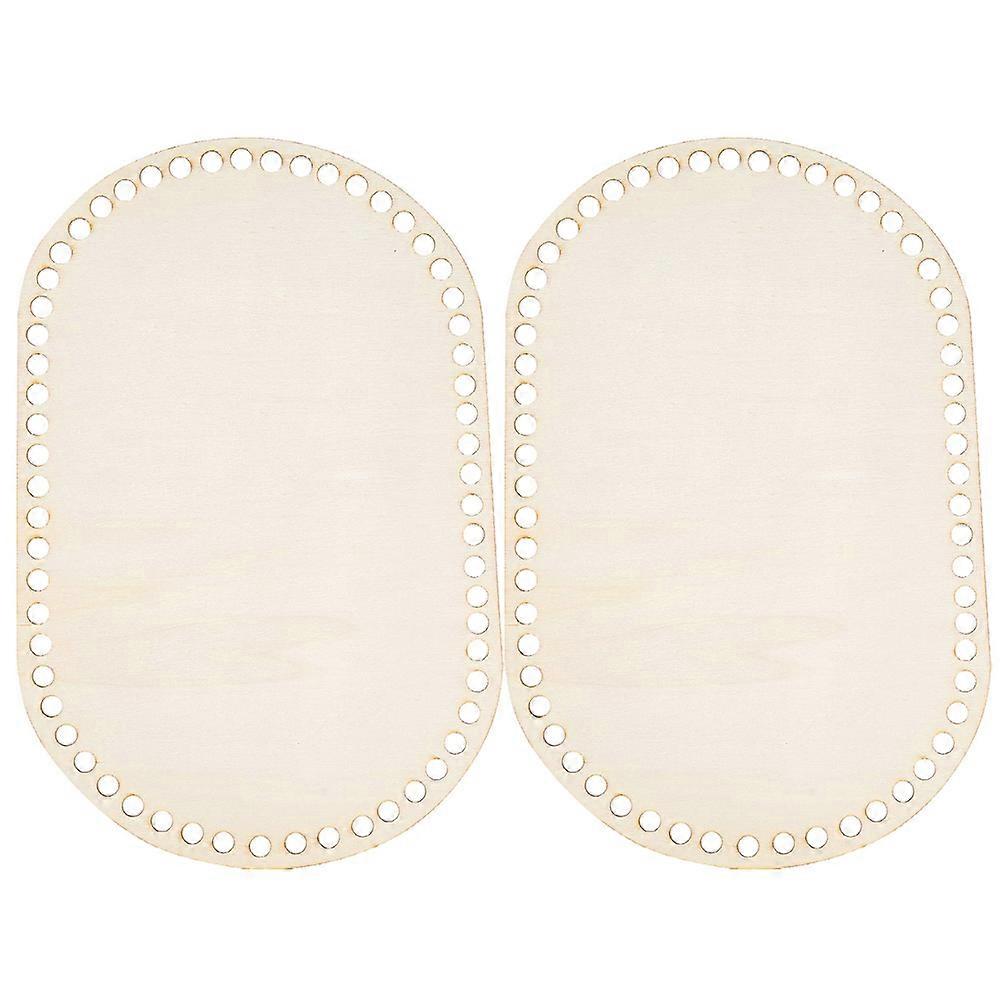 Durable Wooden Base for DIY Bag Base Handicraft Convenient 2Pcs