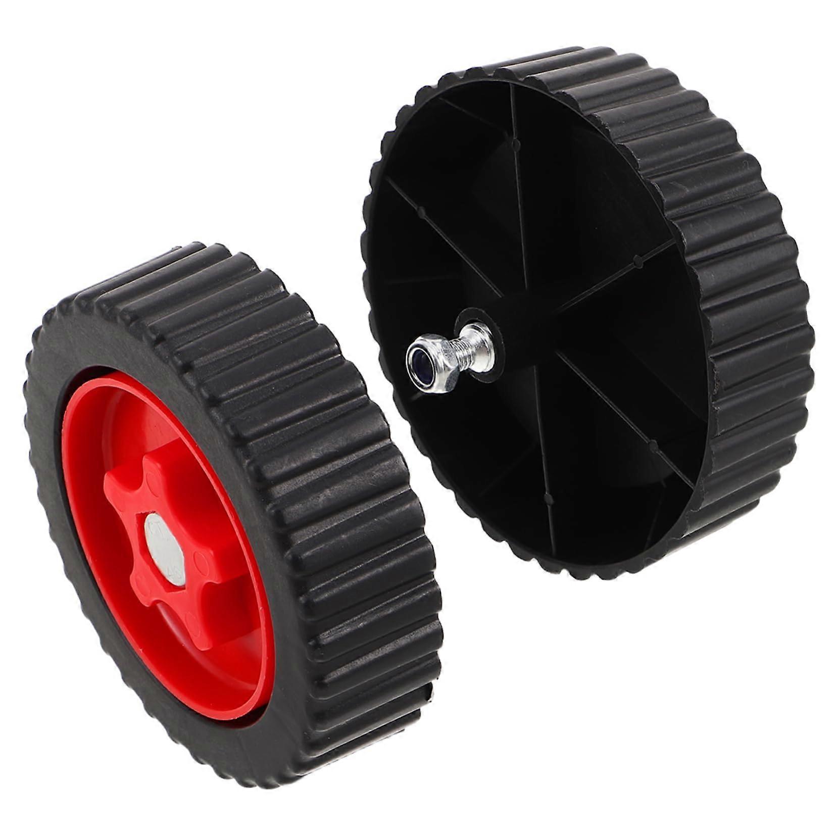 2pcs Lawn Mower Wheels Replacement with  Load Bearing for Push Mowers, Easy Maintenance