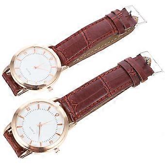Couple Watch Band Wrist Watch for Timekeeping 2Pcs Stylish