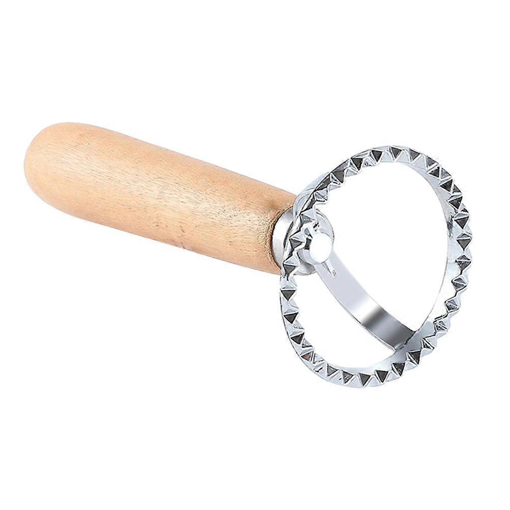 Biscuit Cutters Wooden Handle Round Lace Mold Cake Baking Kitchen Tool