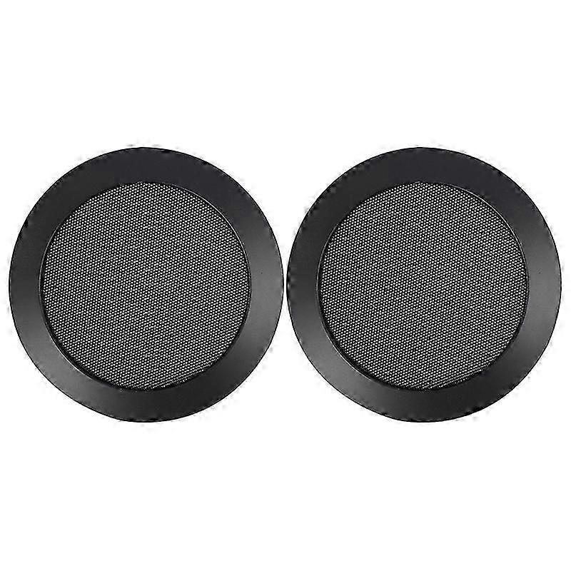 2026 Ceiling Speaker Grille, 4-Inch Embedded Audio Speaker Grille(Black)