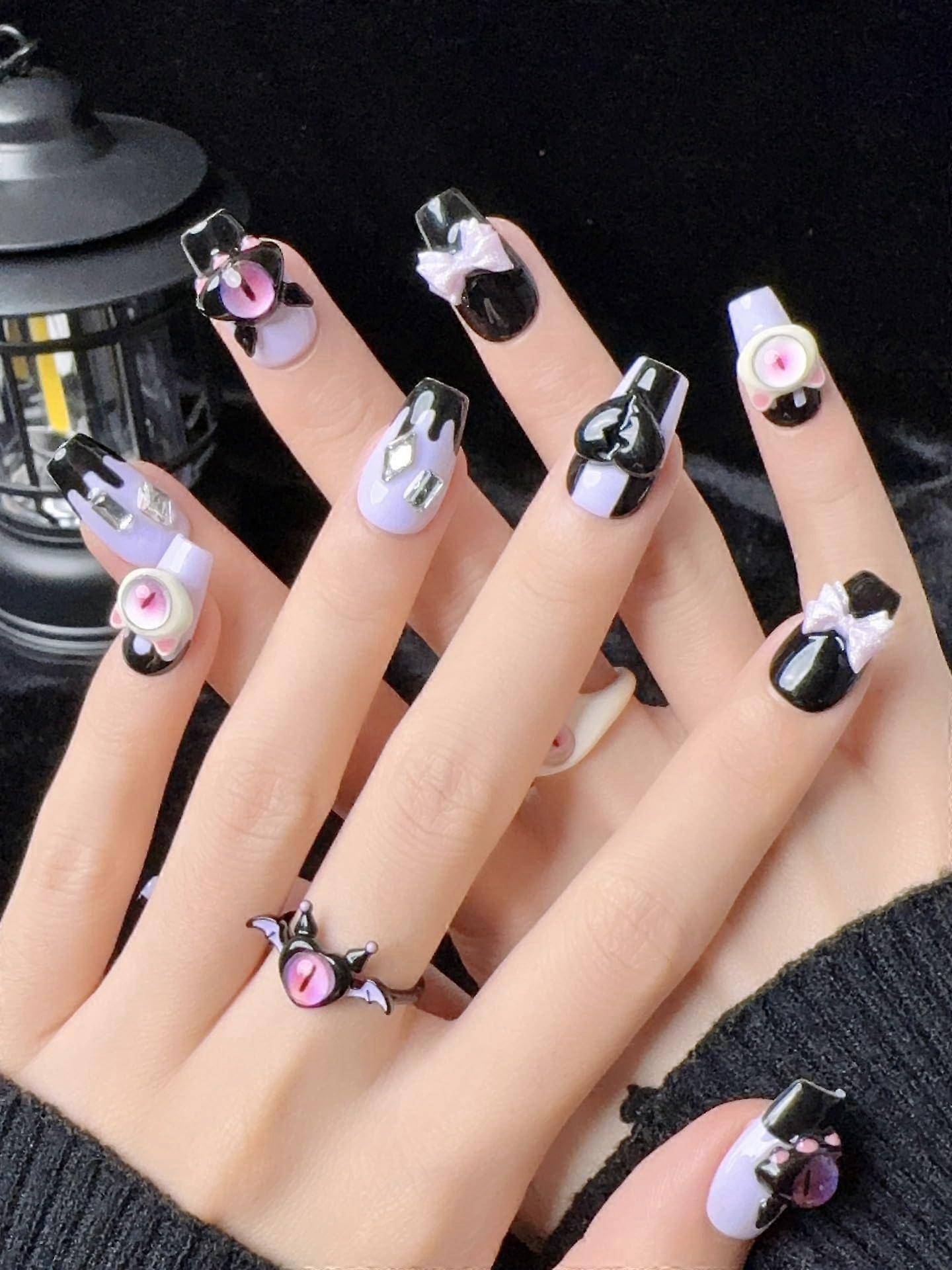 Reusable French Tip Press On Nails Extra Small Nude Fake Nails Kit Easy Application