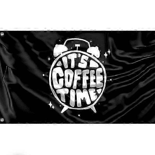 Det Coffee Time Flagg Mønster 1164