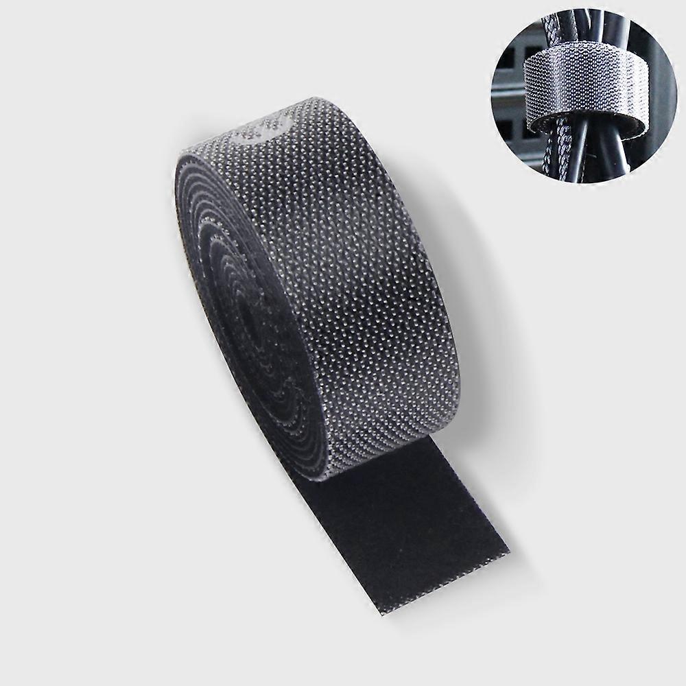 ESSAGER 0.5M Strap Cable Tie Strong Adhesion Self-adhesive Loop &amp Hook Sticker