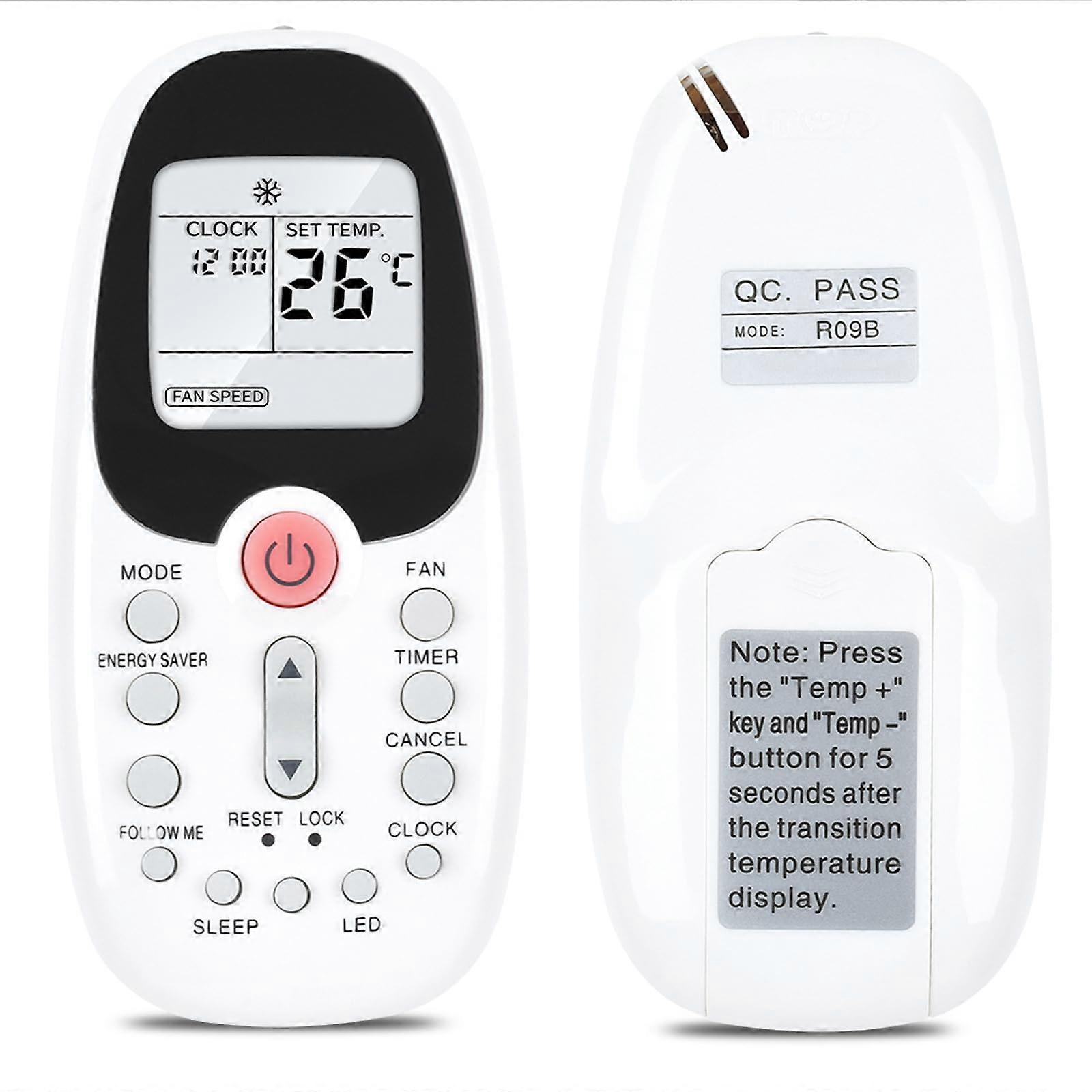 Replacement AC Remote Control for Arctic King and Midea Window Air Conditioner, No Programming Needed