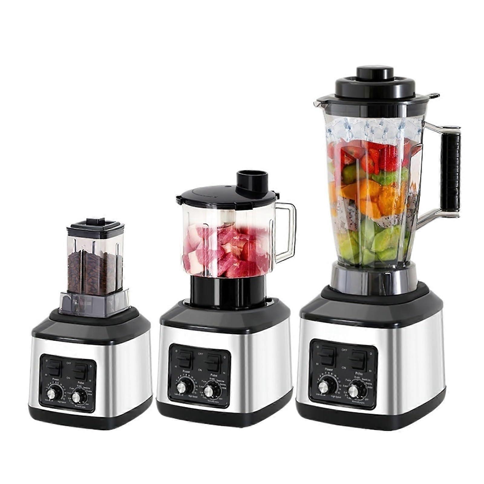 Power Electric Blender 9500W with LED Touch Control, 3in1 Smoothie Maker and Food Processor