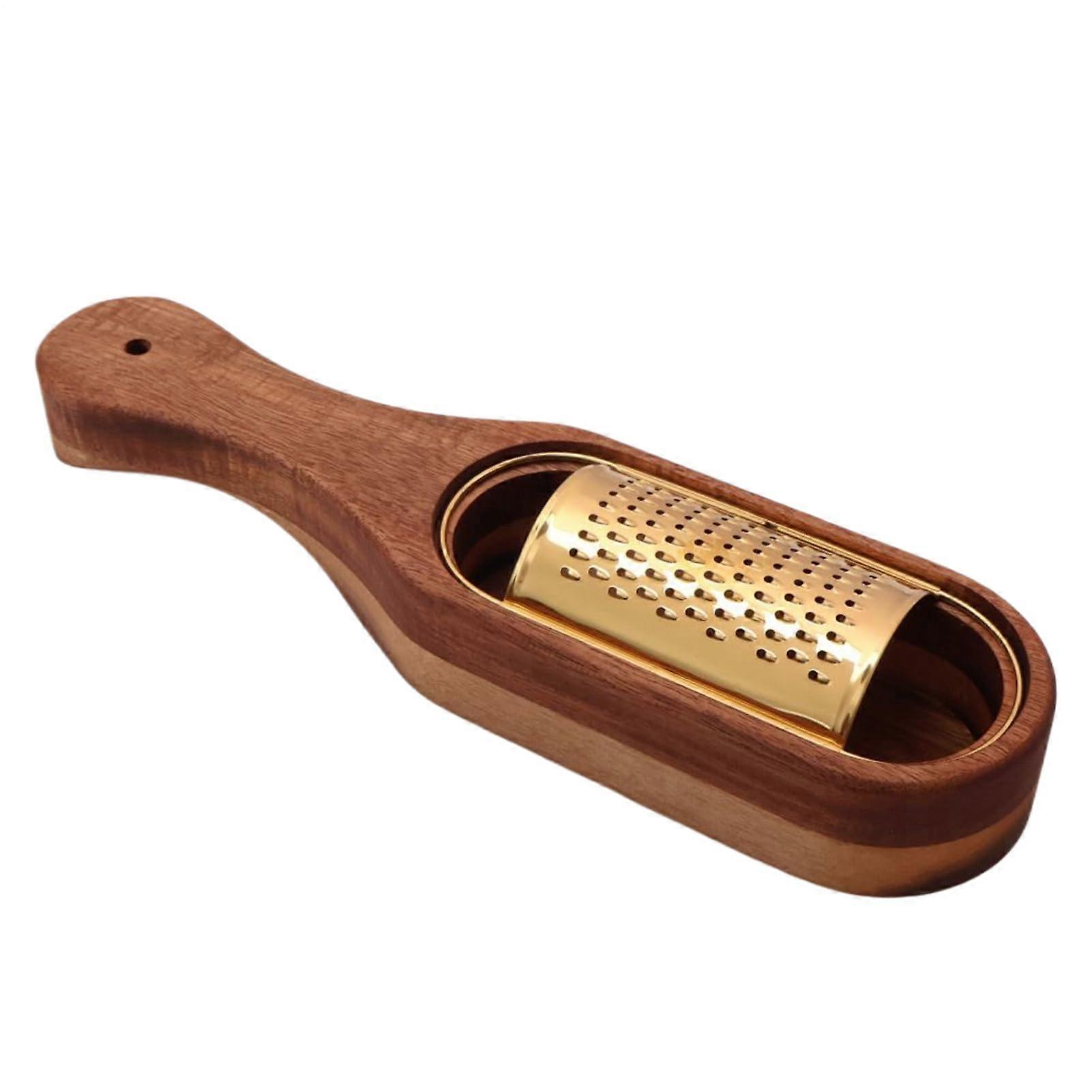 Stainless Steel Cheese Grater with Storage Container and Ergonomic Handle for Kitchen Baking