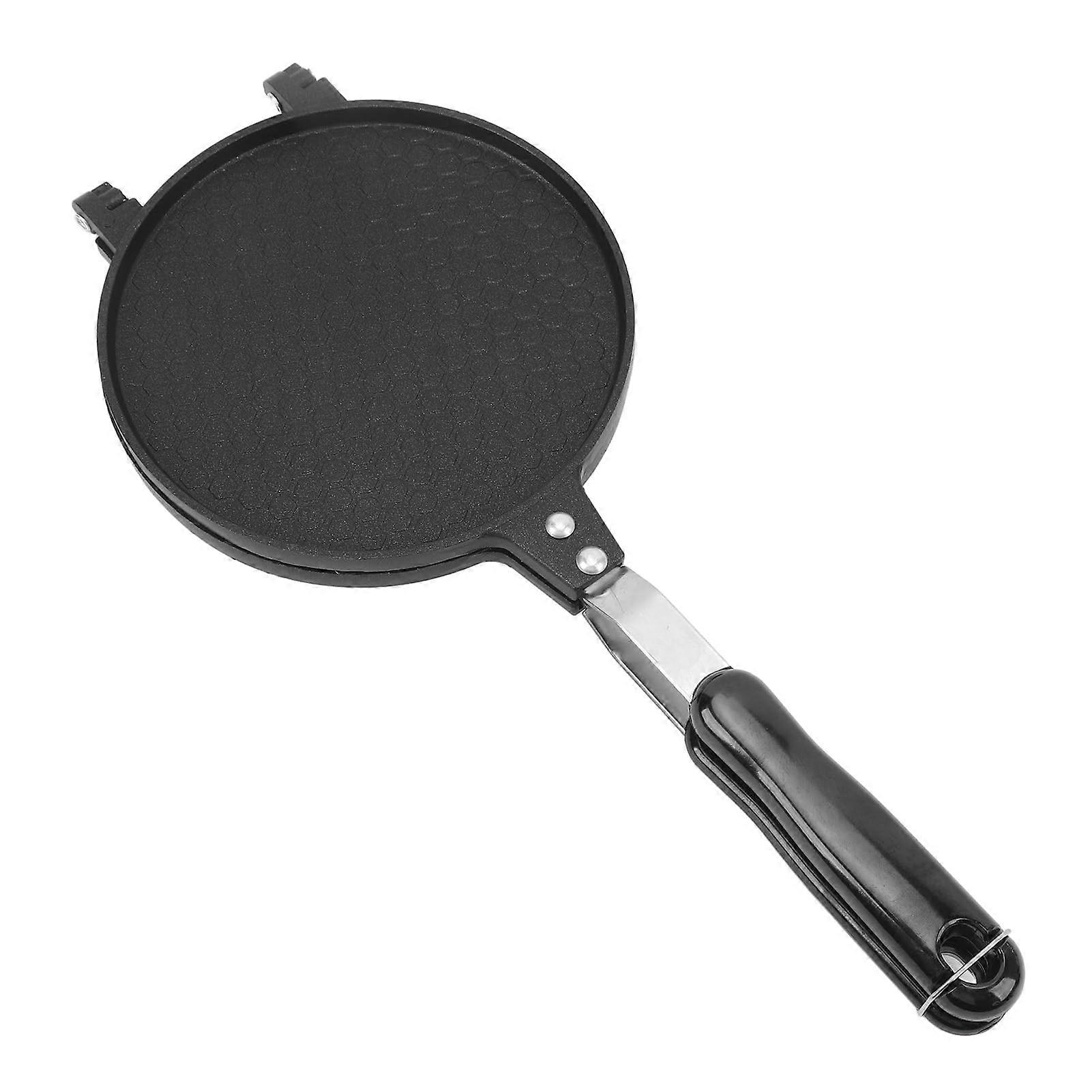 Double Sided Non Stick Tortilla Press Pan with Ergonomic Handle for Kitchen 6.8 Inch