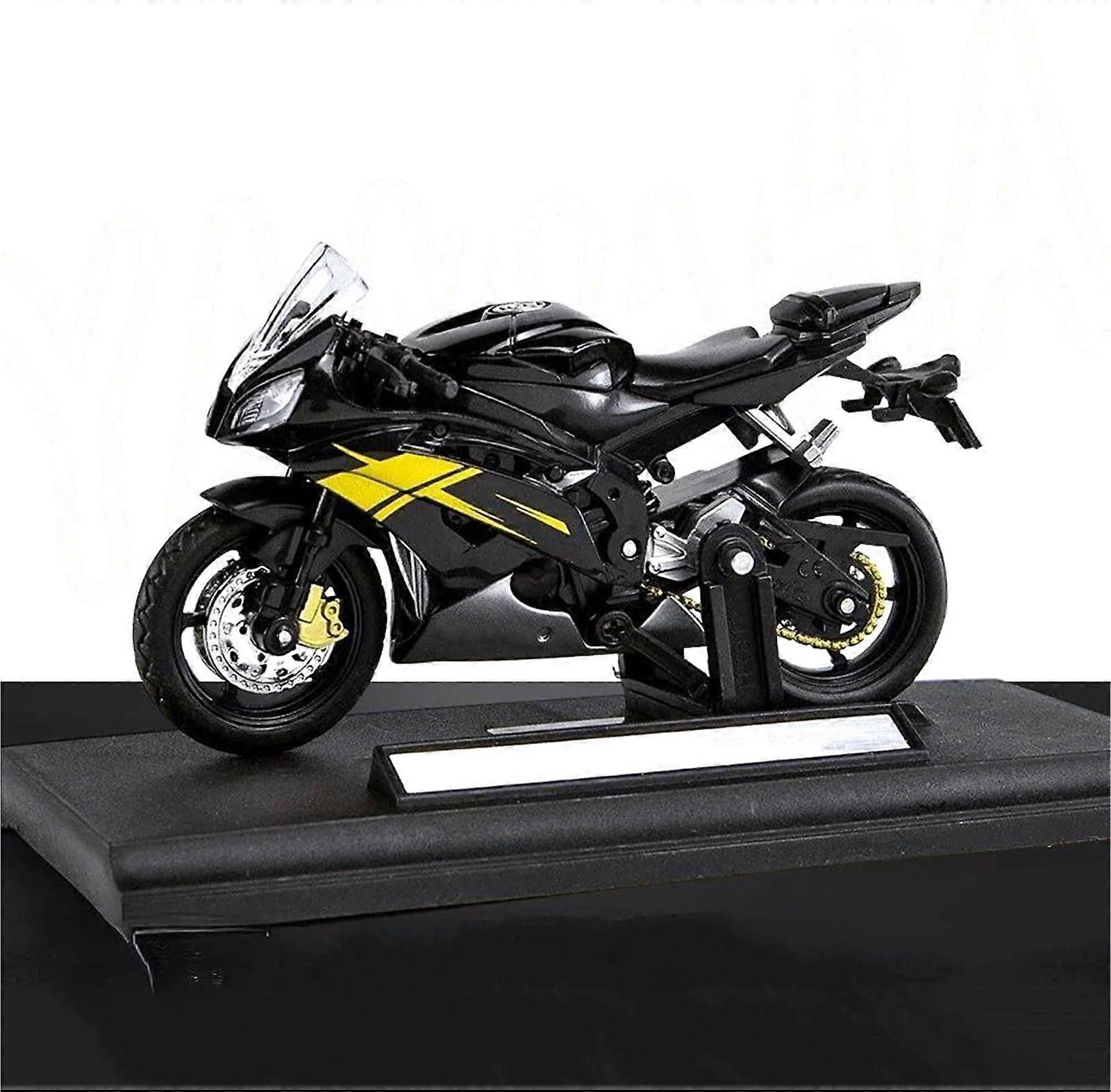 Diecast Motorcycle 1:18 Scale Model with Realistic Replica for Collectors Black