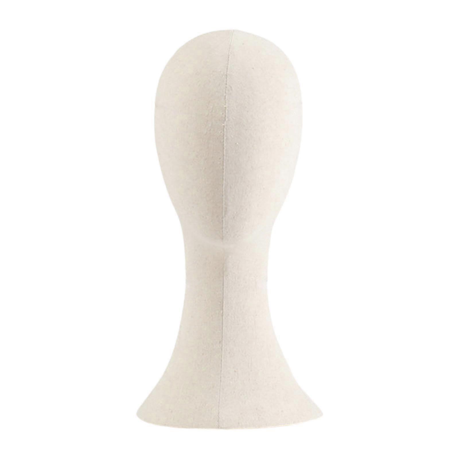 Mannequin Head with Short Neck for Wig and Hat Display, Stable Support, Versatile Storage