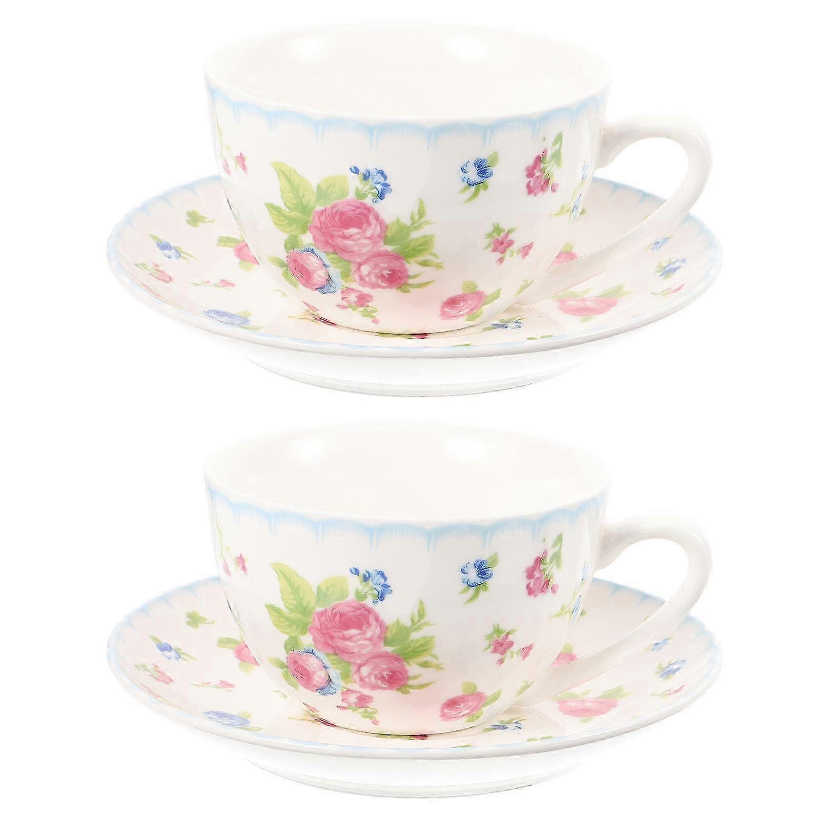 Fine Bone China Tea Cups For Afternoon Tea Multi Color 1Set