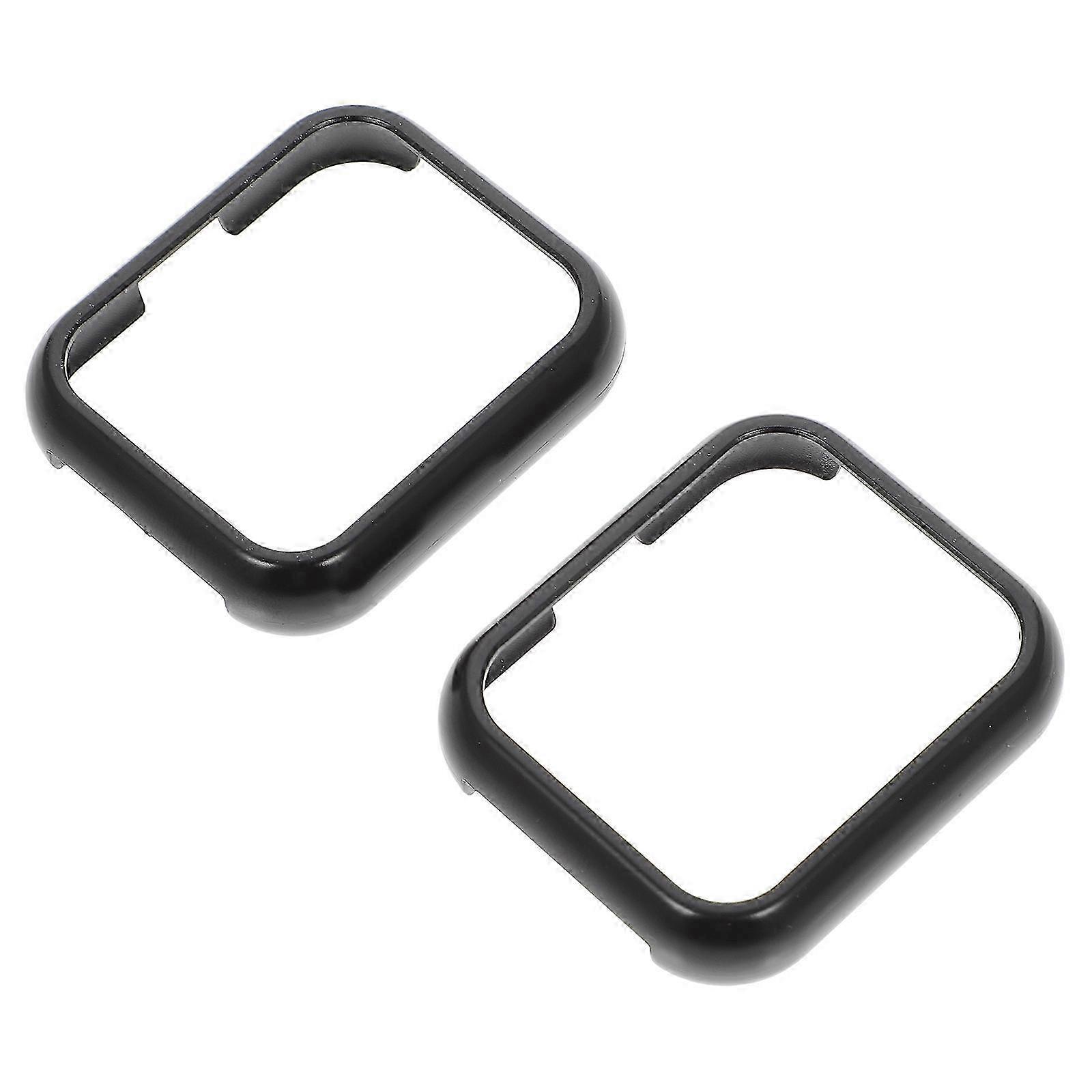 Watch Screen Protector Case compatible Watch 4Pcs Waterproof Black Protective Cover