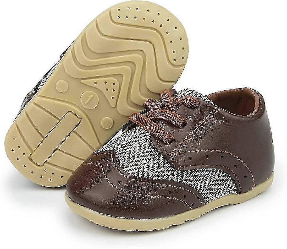 Comfortable loafers for infant boy with rubber sole