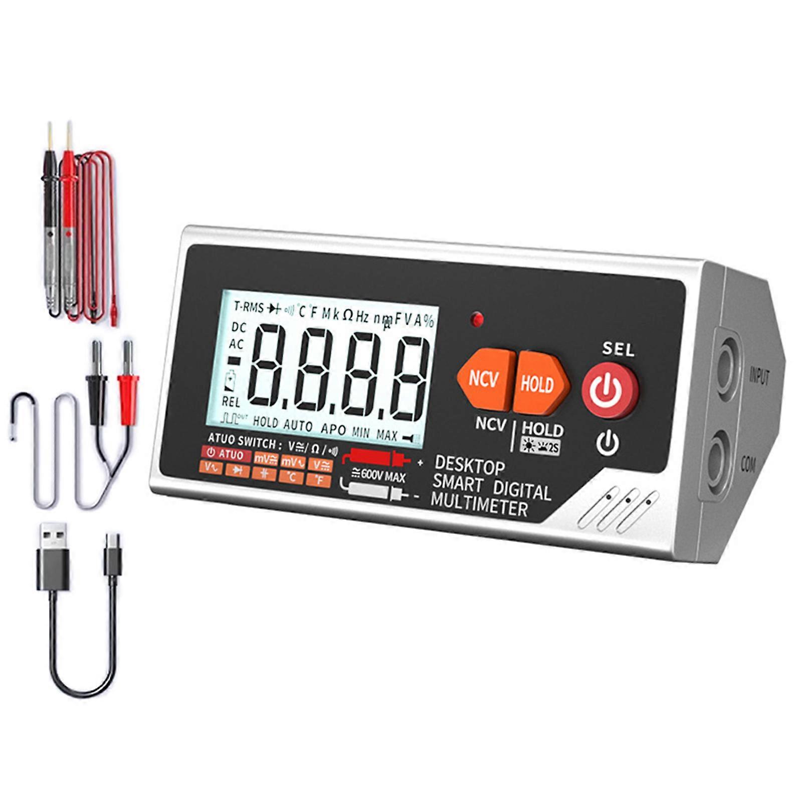 Handheld Digital Multimeter Having View Panel NCV Testing And Integrated electricity source For Home And Business Application Multicolor