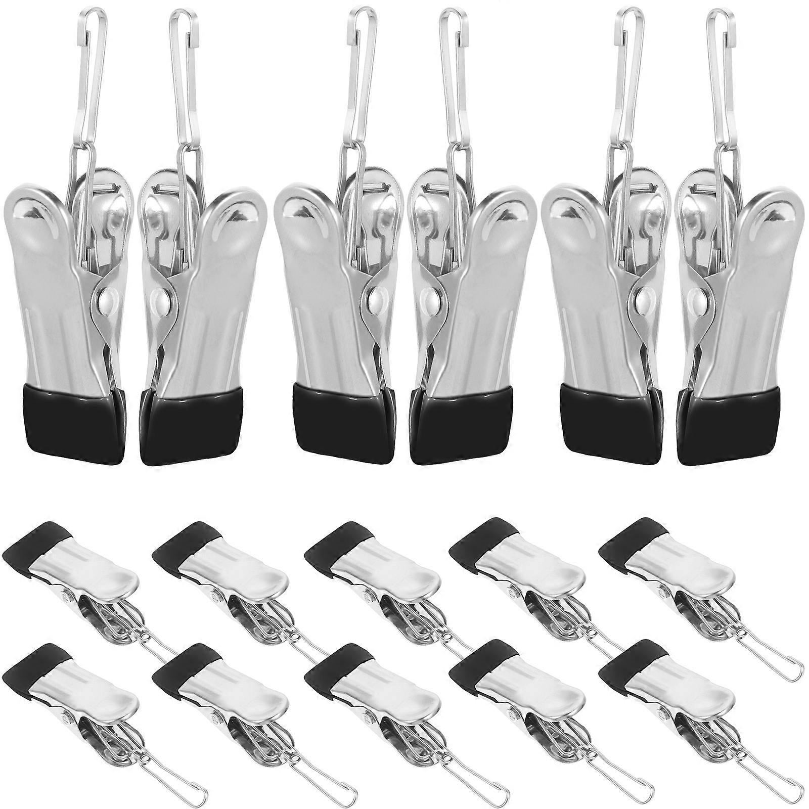 Clothespins Clothes Clips for Home Laundry 20Pcs Black