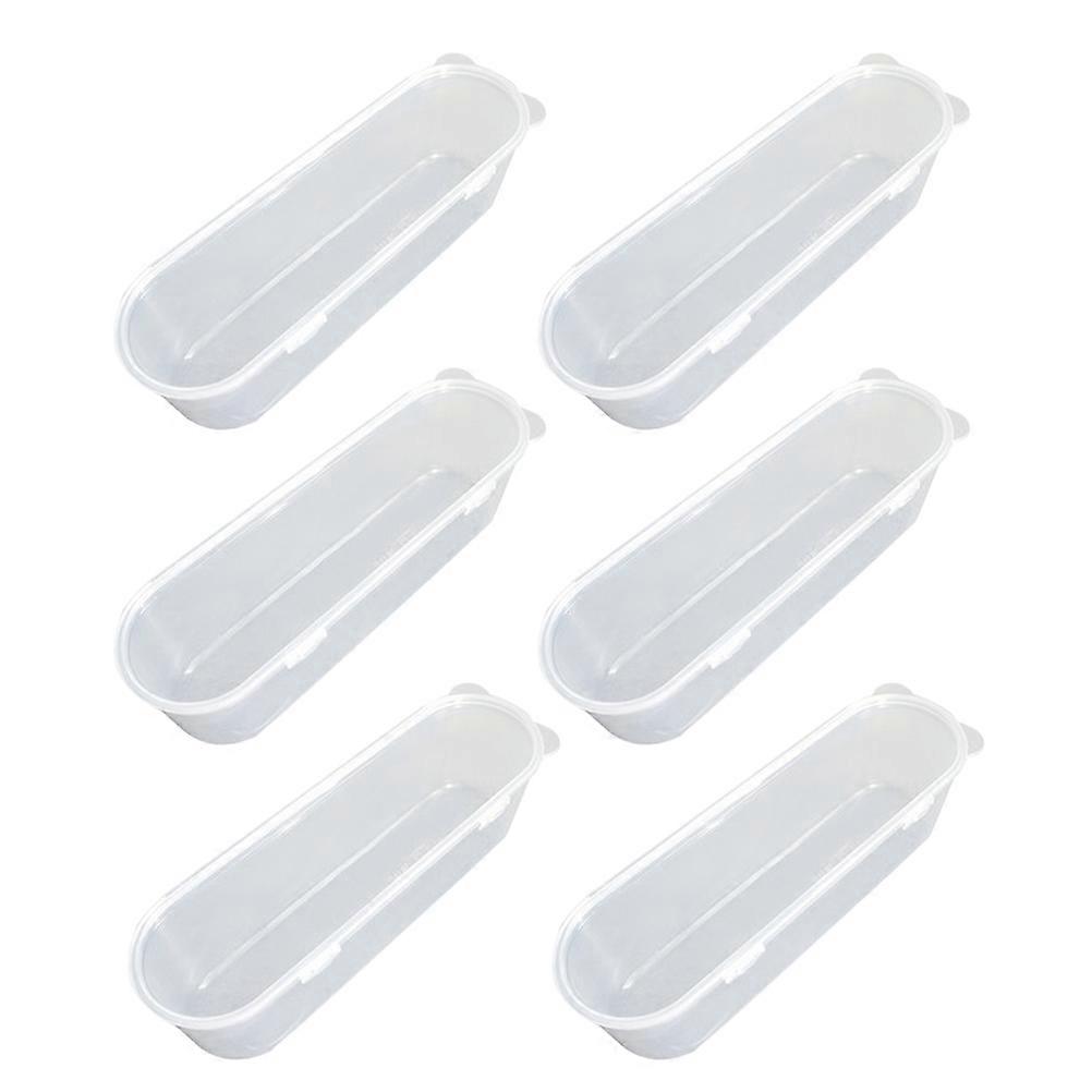 Ice Cream Box Keeper for 6Pcs Stackable Kitchen Food Storage Boxes Clear