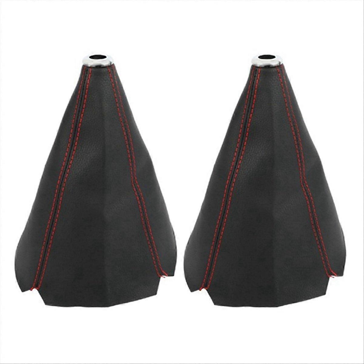 2pcs Universal Auto Manual Gear Shift Knob Boot Dust-Cover