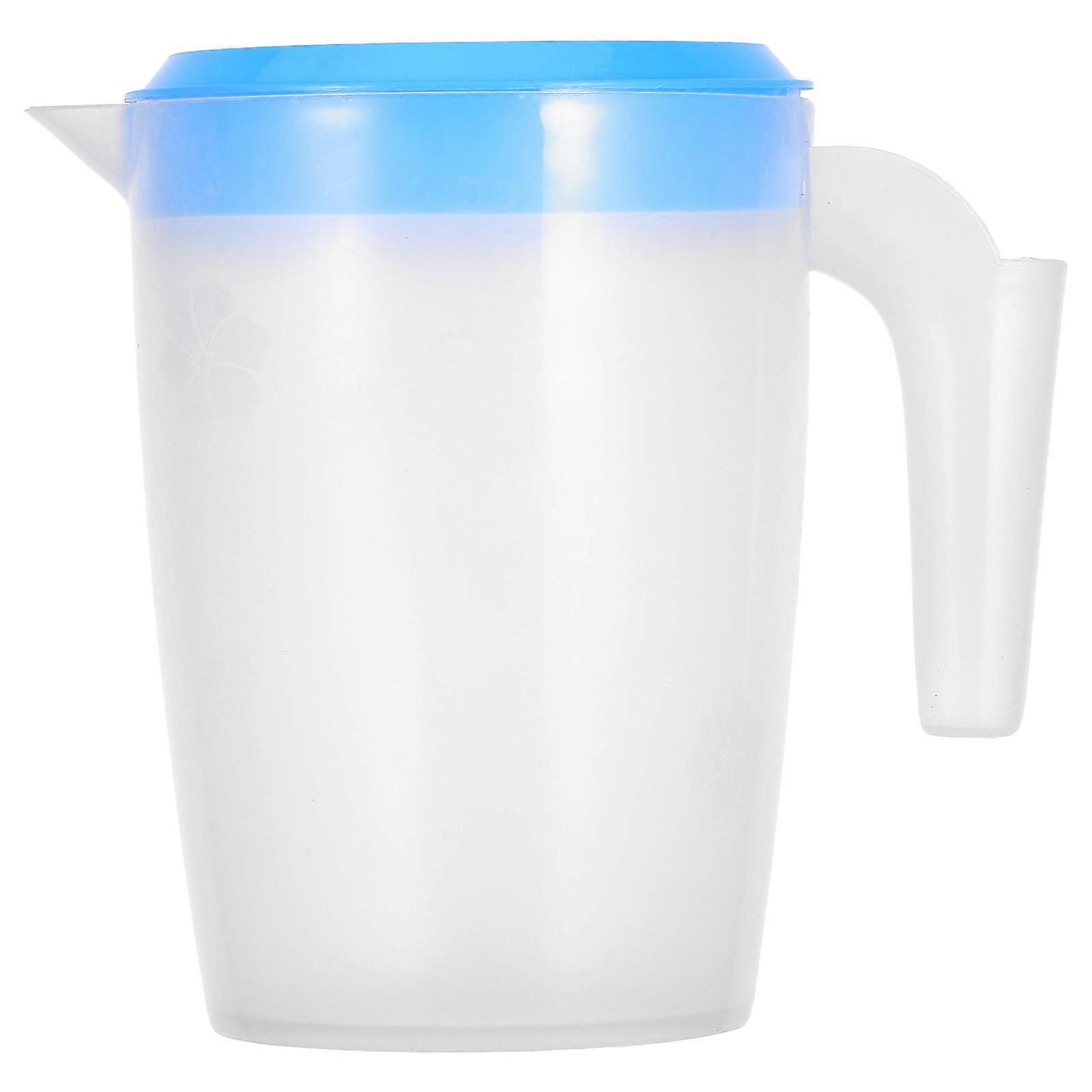 Pichet à eau réutilisable avec couvercle, 1 L, multicolore
