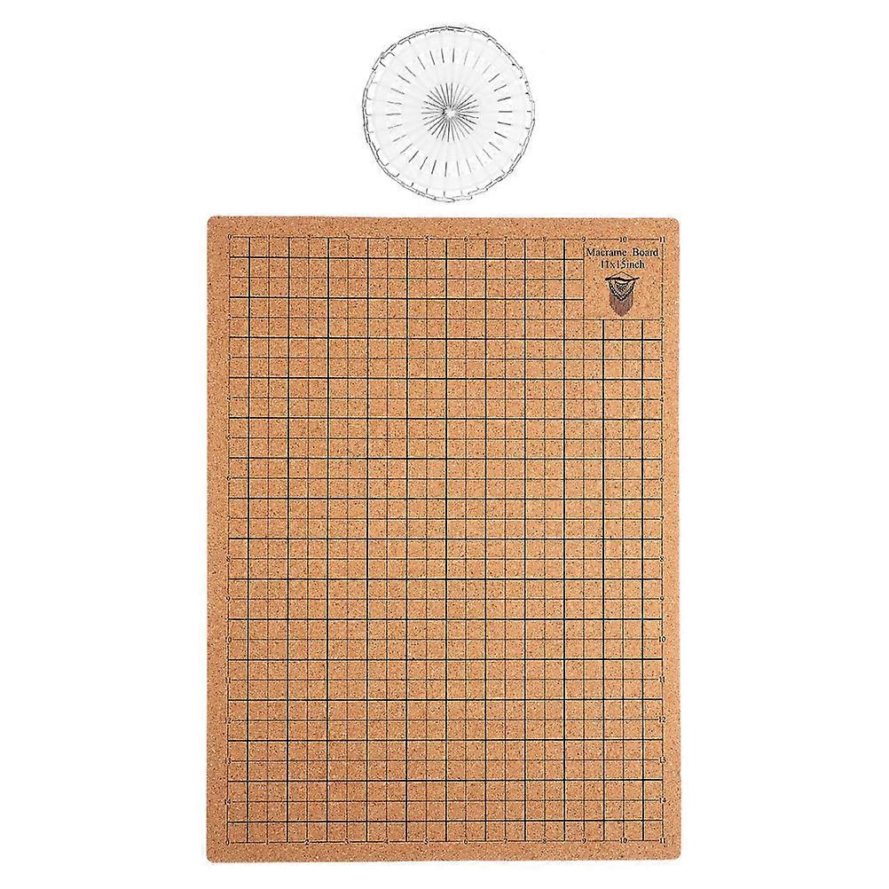 Macrame Board with 30 T Pins for Knitting Use Versatile Crafting Kit