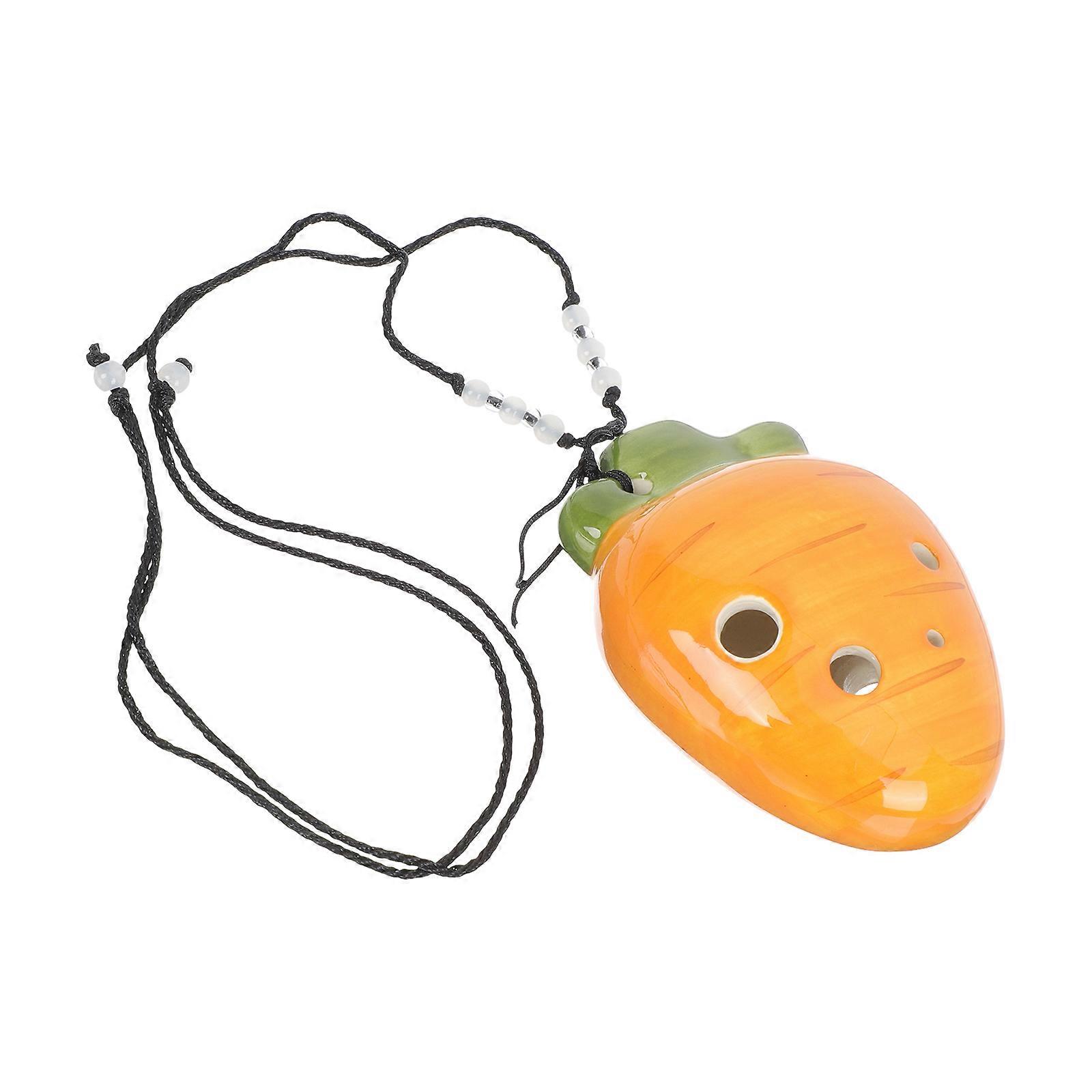 Beginner Practice 6-Hole Ceramic Ocarina Easter Musical Instrument for Children