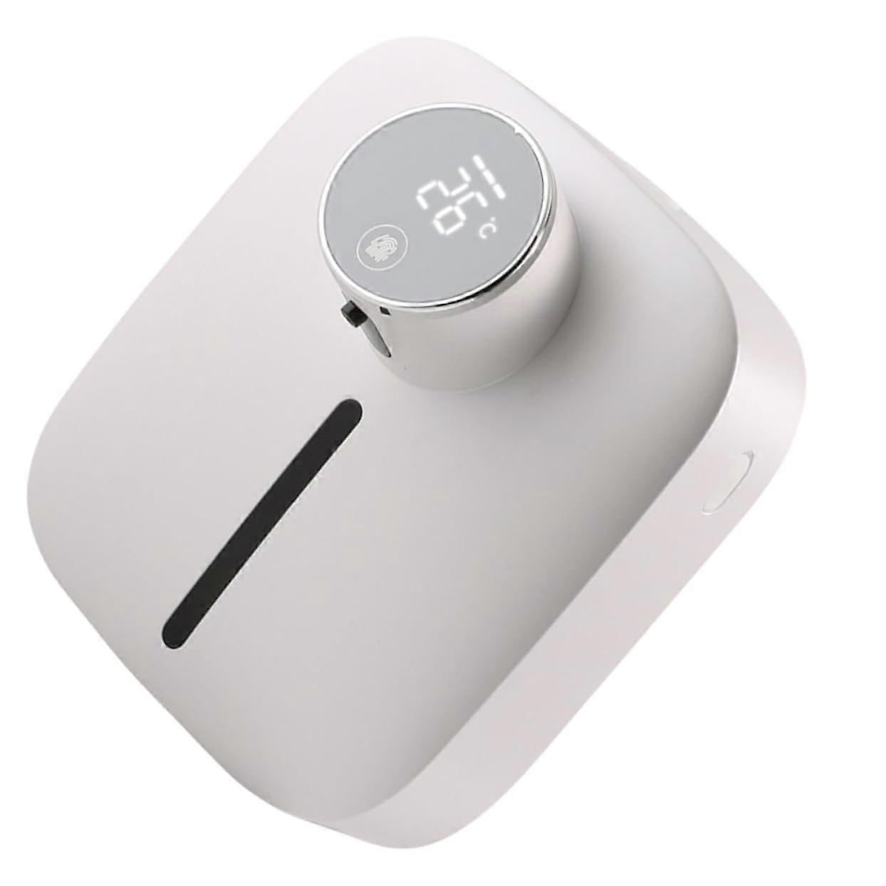 Wall Mounted Automatic Soap Dispenser with Touchless Smart Sensor, Rechargeable White for Bathroom Kitchen