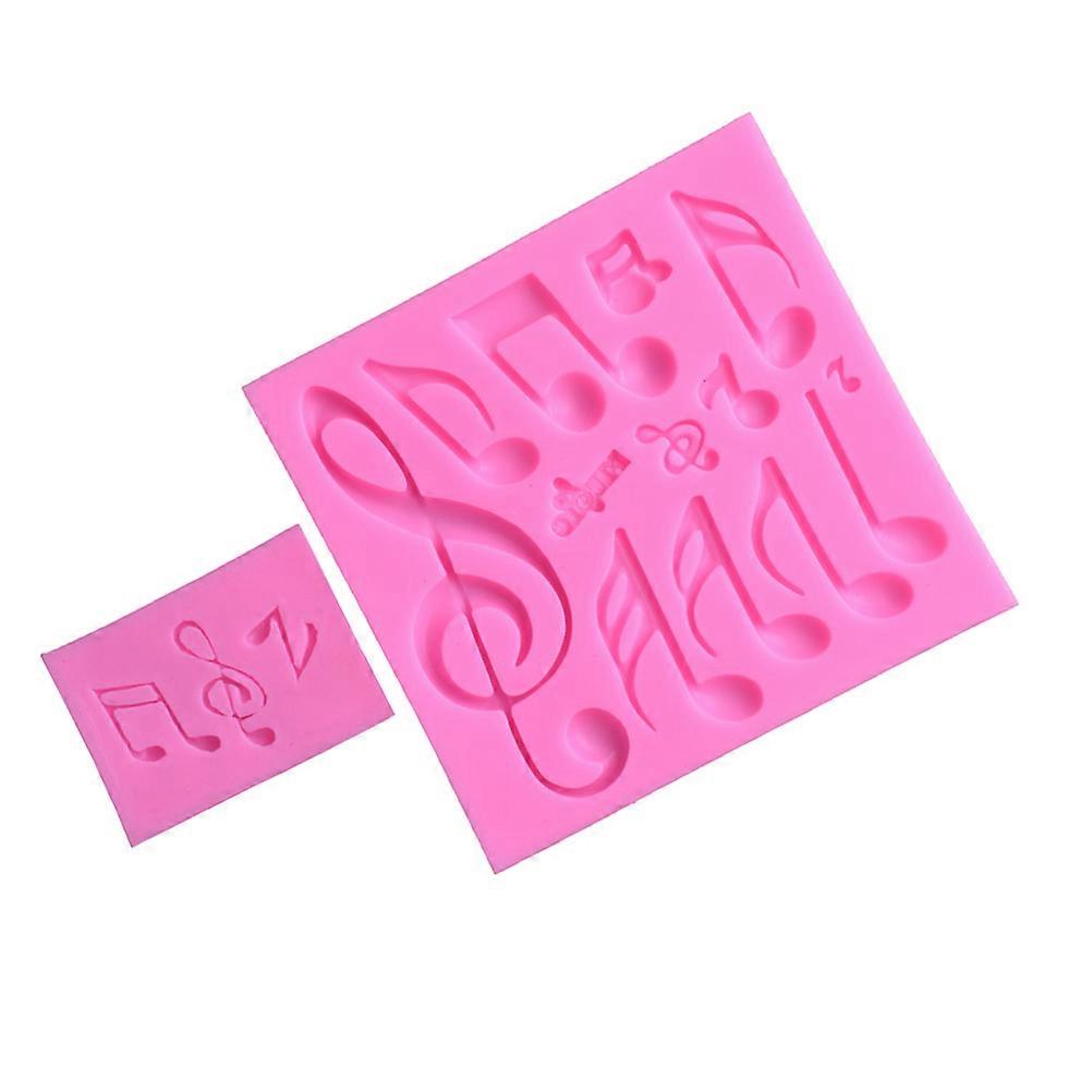 Creative Notes Mould Silicone Cake Decorating Tool for Fondant 2Pcs