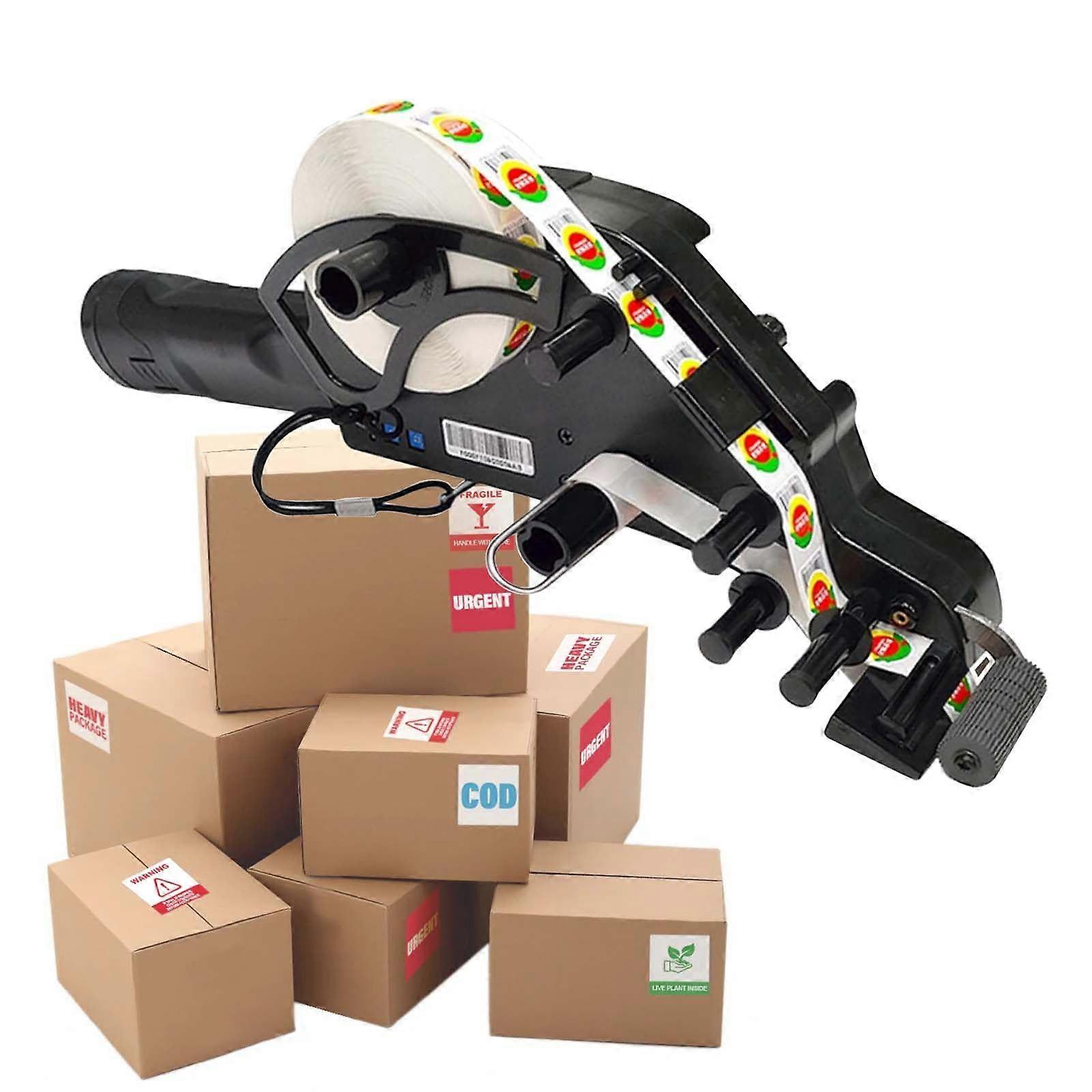 Handheld Electric Label Applicator with Automatic Labeling and Adjustable Width for Retail