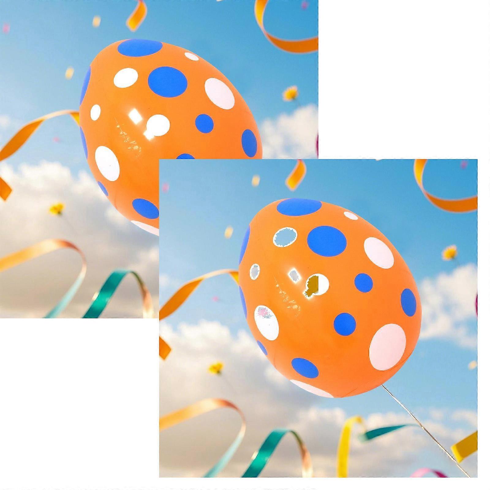 2Pcs Inflatable Easter Egg Decorations Colorful Inflatable Eggs For Easter Party And Garden