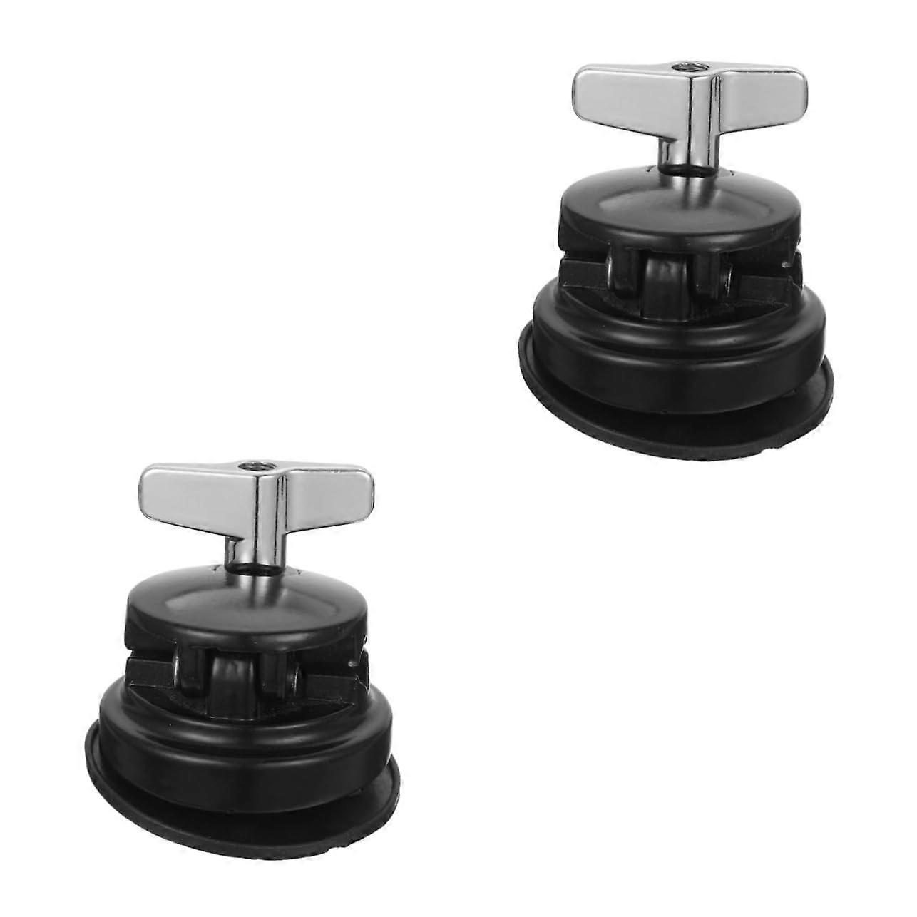 2pcs Drum Mount Bracket Set with Floor Tom Leg Clamp, Compact Lightweight Drum Hardware Accessory