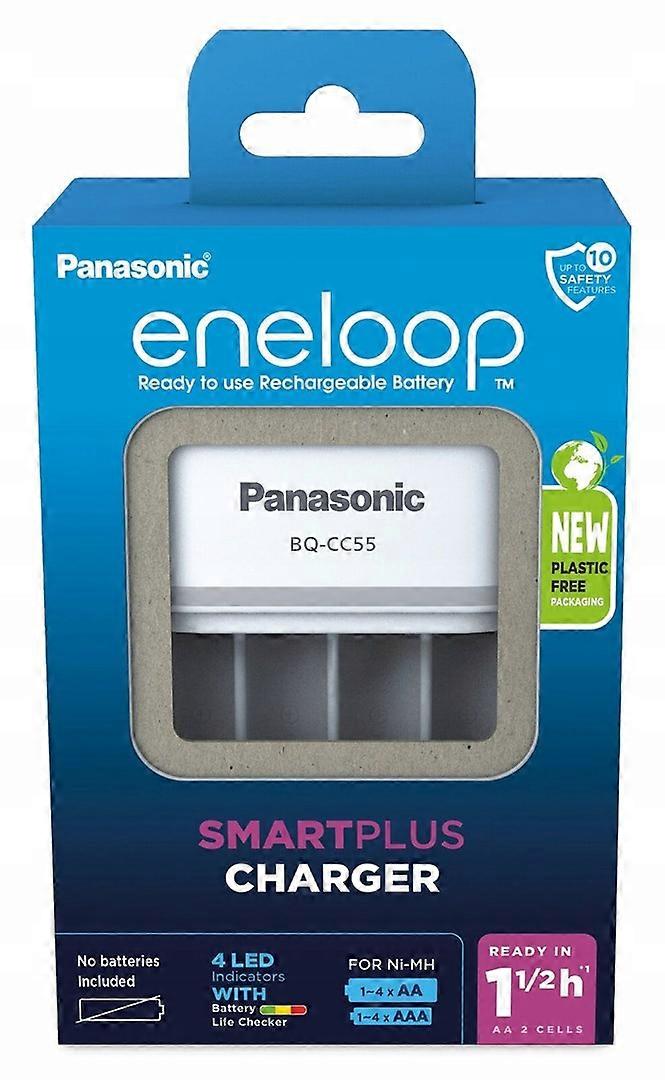 Batteriladdare Panasonic Eneloop Smartplus Bq-cc55 (bq-cc55e)