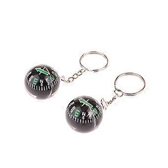 Portable Lightweight Emergency Compass Outdoor Survival Keychain Ball Compass Tool
