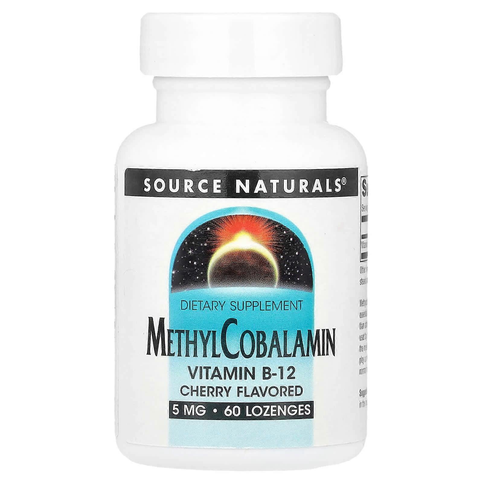 Source Naturals, MethylCobalamin, Cherry, 5 mg, 60 Lozenges