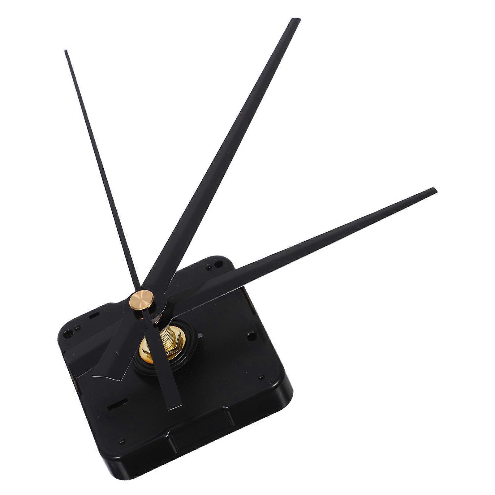 DIY Use Clock Movement Plastic Mechanism Black 5Sets Replacement