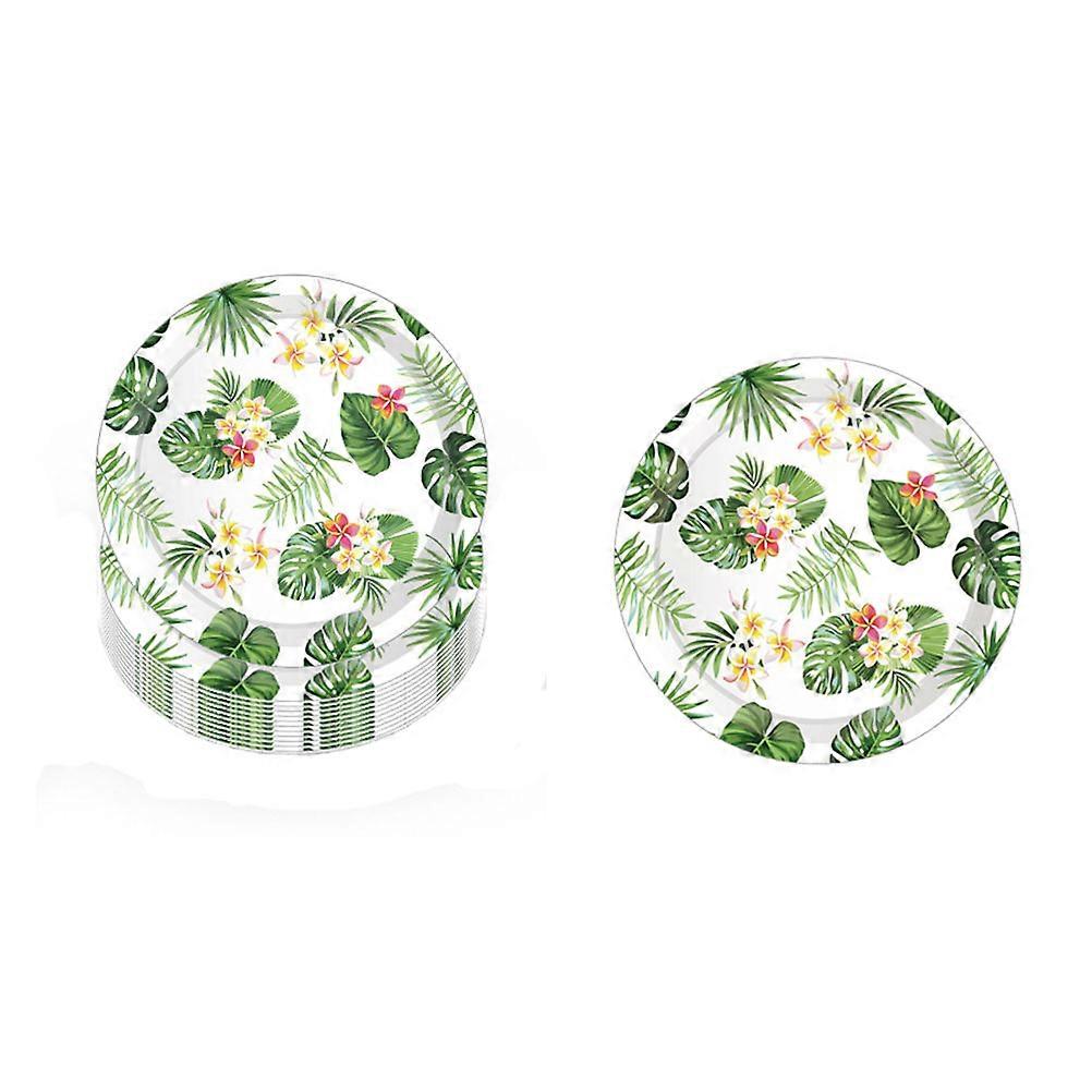 16Pcs Hawaii Party Leaf Pattern Paper
