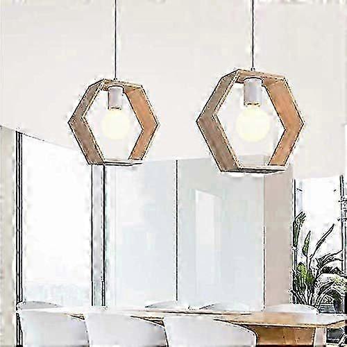 Simple chandelier hexagon without bulb