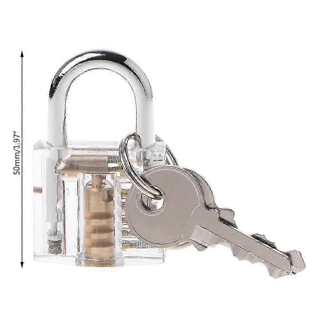 Transparent Locksmith Locks Cutaway Training Skill Professional Visible Practice Padlock Copper Lock Pick Tools Hardware  S