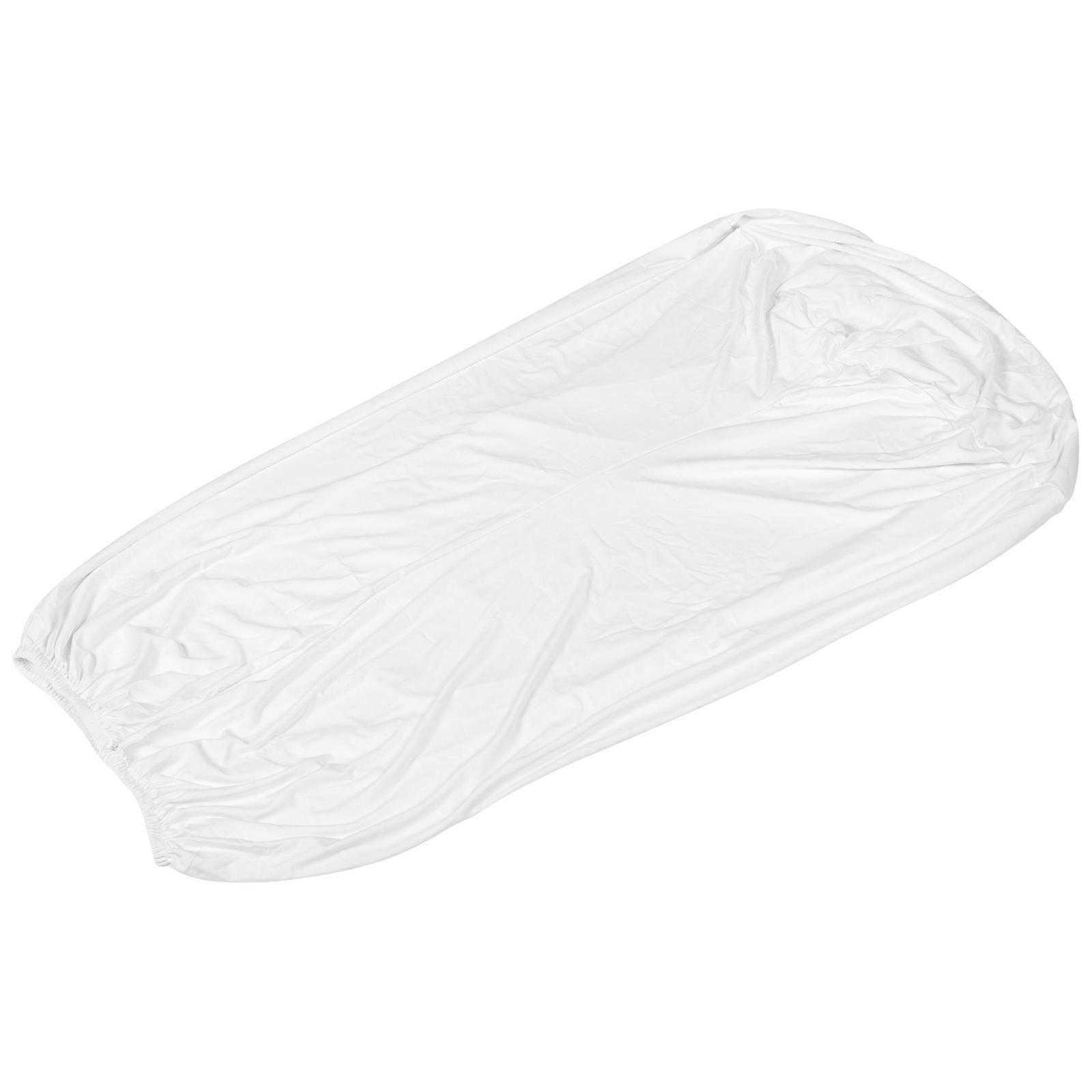 Elastic Cocktail Table Cover for Decor 4Pcs Solid Color Tablecloth White