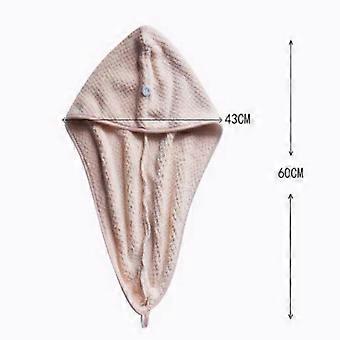Fast Drying Hair Cap Coral Fleece for Hair Drying 3Pcs Bath Towel Wrap