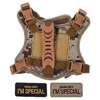 Tactical Cat Harness and Leash Adjustable Escape Proof Cat Walking Vest for Small Pets Training Hiking Style A