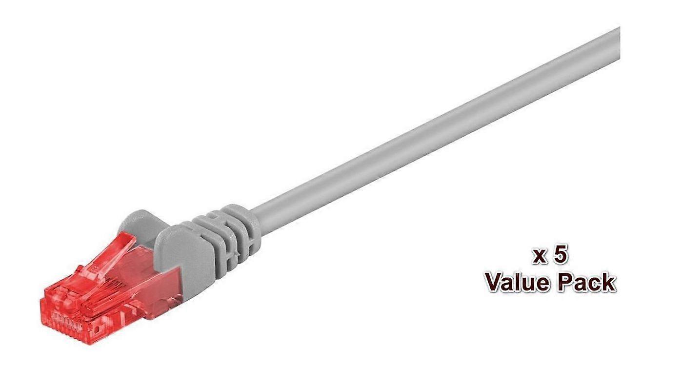 MicroConnect CAT6 U/UTP Network Cable 15m Grey VALUEPACK (5pcs)