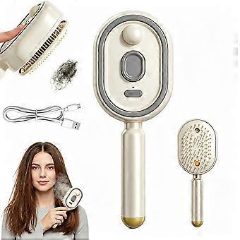 New Electric Spray Air Cushions Massage Comb, 2-In-1 Misting Hair Brush With Water Spray Reduce Frizz, Nourishes Hairs
