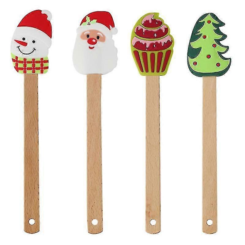 4pcs Kitchen utensils, Silicone Butter Scraper