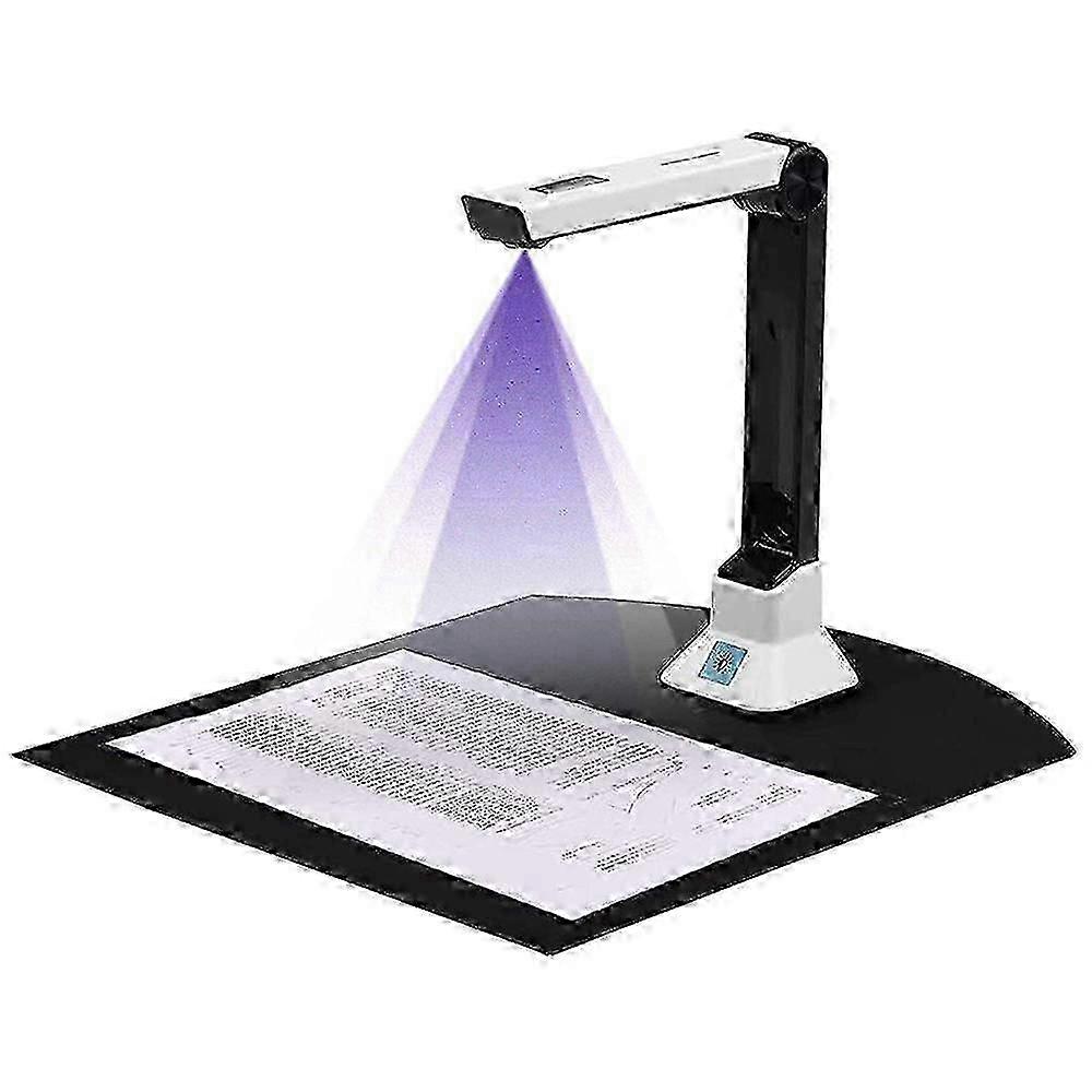 Document Camera compatible with Teachers, Portable USB Document Camera Scanner with Stand 8MP HD A4
