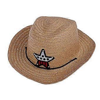 Niños niños niñas vaquero verano sombrero transpirable paja sombrero sol sombreros niños sombreros