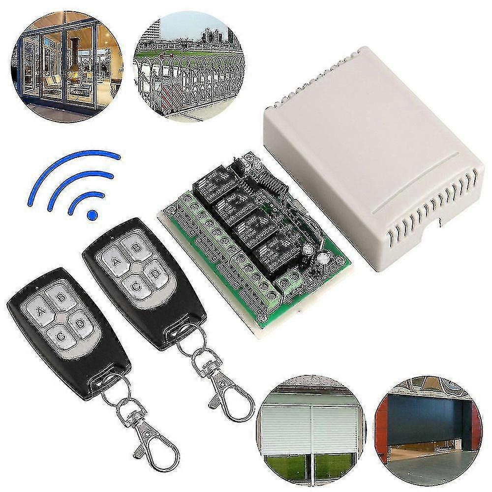 12v 4ch Channel Relay Rf Wireless Remote Control Switch Receiver