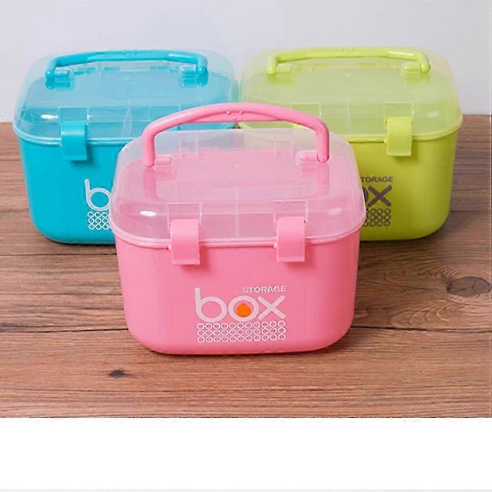 Multi-Functional Medicine Case Plastic Cabinet for Storage Use Pink