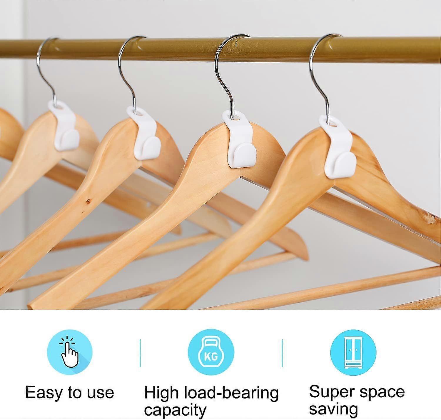 Clothes Hanger Connector Hooks (20 Pcs): Space-Saving Hooks